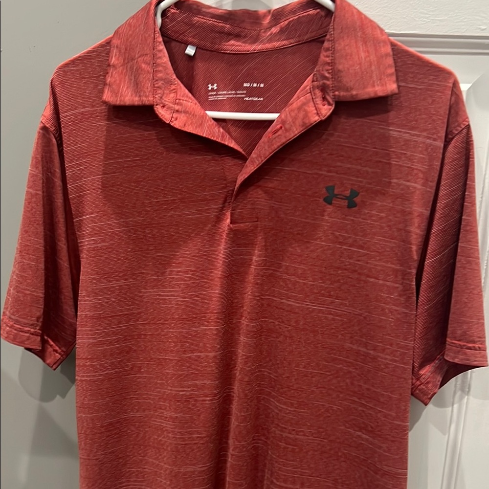 Under Armour Men's Red Polo Shirt
